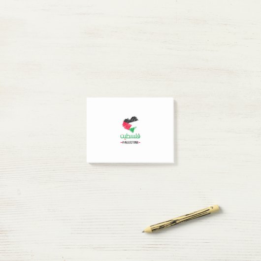 Palestina hart post-it® notes (Op bureau)