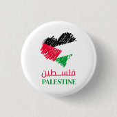 Palestina hart ronde button 3,2 cm (Voorkant)