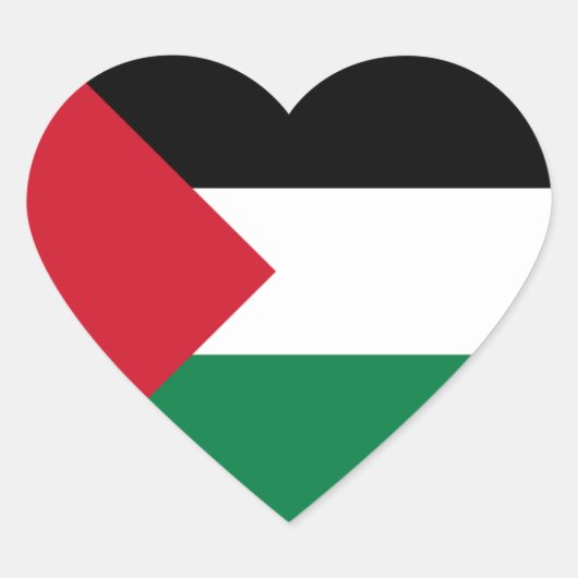 Palestina Hart Sticker (Voorkant)