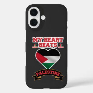 Palestina Hart Vlag Liefde Steun Vrijheidsprijs iPhone 16 Hoesje
