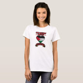 Palestina Hart Vlag Liefde Steun Vrijheidsprijs T-shirt (Voorkant volledig)