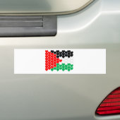 Palestina harten bumpersticker (Op auto)
