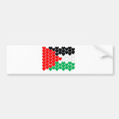 Palestina harten bumpersticker (Voorkant)