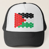 Palestina harten trucker pet (Voorkant)