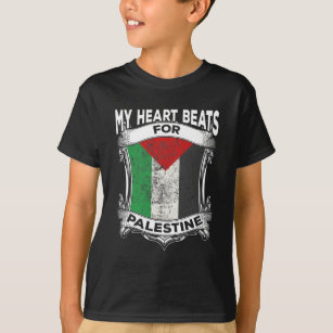 Palestina Heart Gaza Vrede Palestijnse routes T-shirt