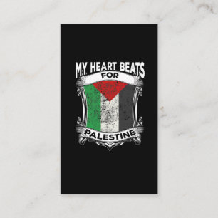 Palestina Heart Gaza Vrede Palestijnse routes Visitekaartje