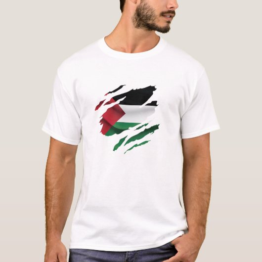 Palestina heeft de vlag van de trots geknepen t-shirt (Voorkant)