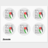 Palestina Het zit in mijn DNA Ronde Sticker (Vel)