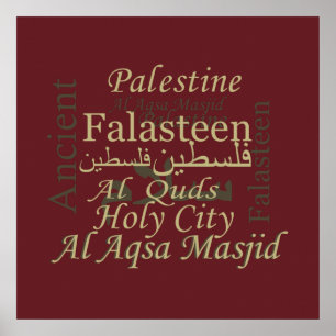Palestina illustratie ontwerp Palestijnse kunst Poster