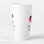 Palestina in Arabisch Palestijnse hartvlag Latte Mok (Voorkant)