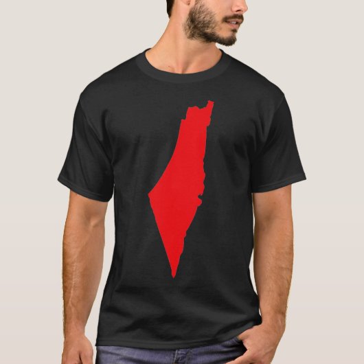 palestina is een vrij land, behalve sjeik Jarrah  T-shirt (Voorkant)