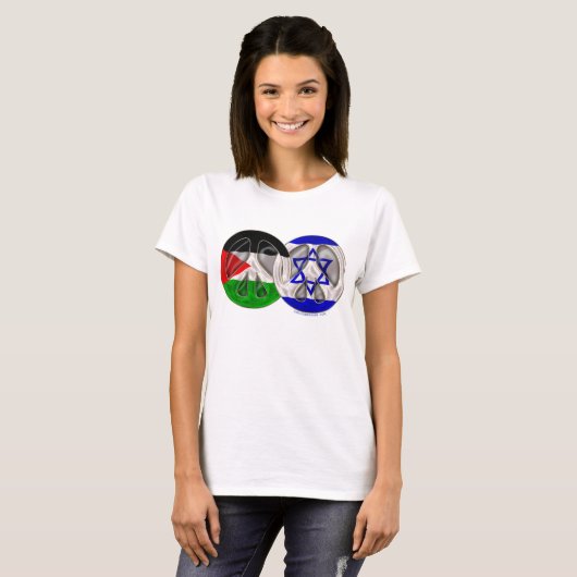 Palestina - Israël vrede T-shirt (Voorkant volledig)