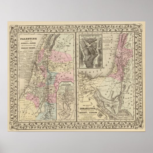 Palestina, Israëlieten Poster (Voorkant)