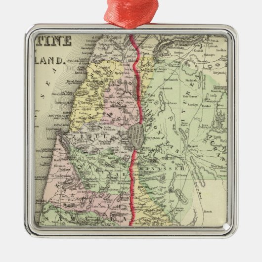 Palestina, Jeruzalem 2 Metalen Ornament (Voorkant)