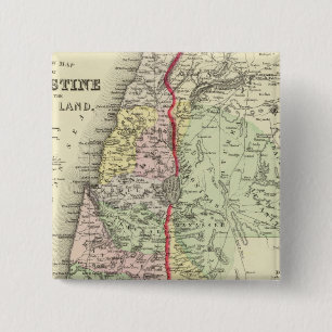 Palestina, Jeruzalem 2 Vierkante Button 5,1 Cm