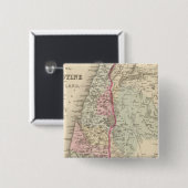 Palestina, Jeruzalem Vierkante Button 5,1 Cm (Voorkant /achterkant)