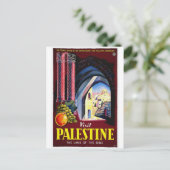 Palestina, Jeruzalem/Vintage Travel Briefkaart (Staand voorkant)