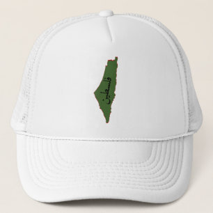 Palestina kaart met Palestijns woord in het Arabis Trucker Pet