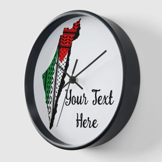 Palestina kaart met vlag en Keffiyeg patroon (Hoek)