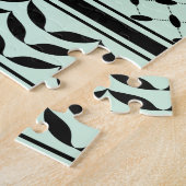 Palestina kaart met vlag en Keffiyeg patroon Legpuzzel (Zijkant)