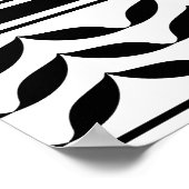 Palestina kaart met vlag en Keffiyeg patroon Poster (Hoek)