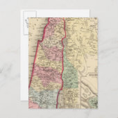 Palestina, kaart van Jeruzalem door Mitchell (Voorkant / Achterkant)