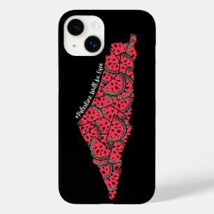 Palestina Kaart vol met Watermeloenen Vrij Pales Case-Mate iPhone 14 Hoesje