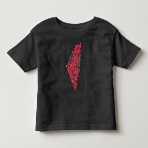 Palestina Kaart vol met Watermeloenen   Vrij Pales Kinder Shirts