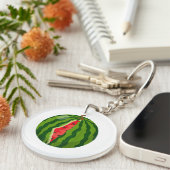 Palestina Kaart Watermeloen Arabische Kalligrafie Sleutelhanger (Voorkant Rechts)