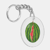 Palestina Kaart Watermeloen Arabische Kalligrafie Sleutelhanger (Voorkant Links)