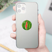 Palestina Kaart Watermeloen Arabische Kalligrafie Sticker (Telefoon)
