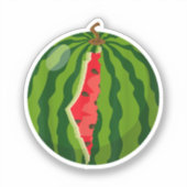 Palestina Kaart Watermeloen Arabische Kalligrafie Sticker (Voorkant)