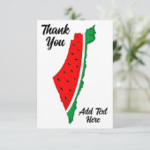 Palestina Kaart Watermeloen Symbool van de vrijhei (Staand voorkant)
