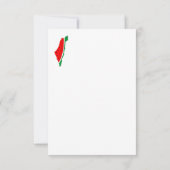 Palestina Kaart Watermeloen Symbool van de vrijhei (Achterkant)