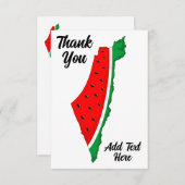 Palestina Kaart Watermeloen Symbool van de vrijhei (Voorkant / Achterkant)