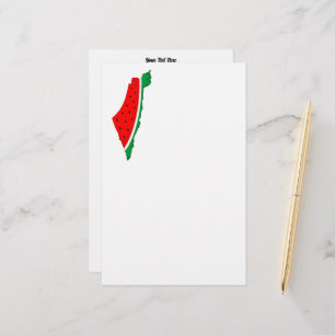 Palestina Kaart Watermeloen Symbool van de vrijhei