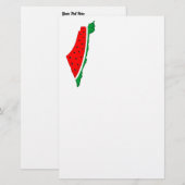Palestina Kaart Watermeloen Symbool van de vrijhei (Voorkant / Achterkant)