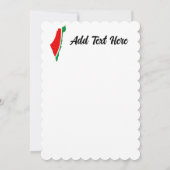 Palestina Kaart Watermeloen Symbool van de vrijhei (Achterkant)