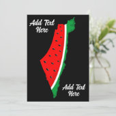 Palestina Kaart Watermeloen Symbool van de vrijhei (Staand voorkant)