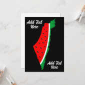 Palestina Kaart Watermeloen Symbool van de vrijhei (Voorkant / Achterkant in situ)