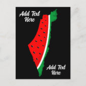 Palestina Kaart Watermeloen Symbool van de vrijhei (Voorkant)