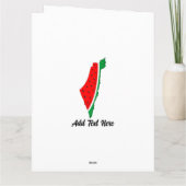 Palestina Kaart Watermeloen Symbool van de vrijhei (Achterkant)