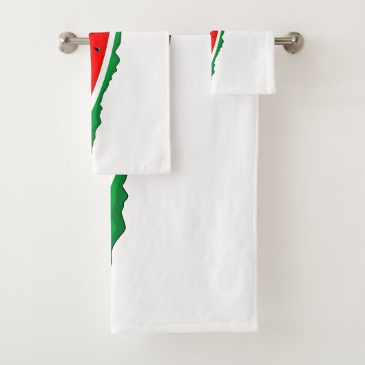 Palestina Kaart Watermeloen Symbool van de vrijhei Bad Handdoek (Insitu)