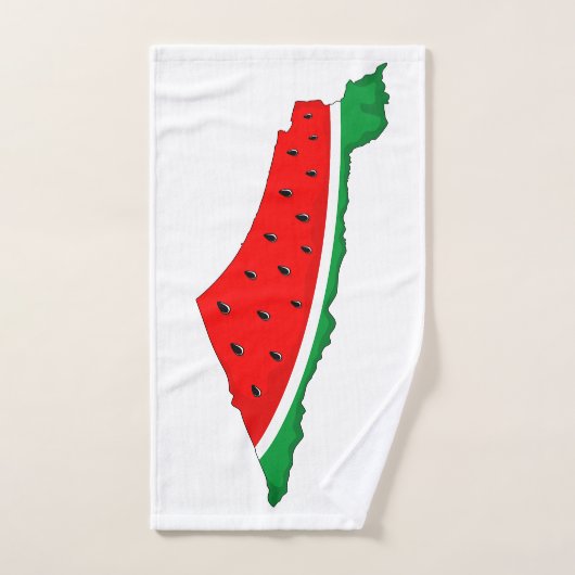 Palestina Kaart Watermeloen Symbool van de vrijhei Bad Handdoek (Handdoek)