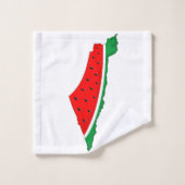 Palestina Kaart Watermeloen Symbool van de vrijhei Bad Handdoek (Wasdoekje)