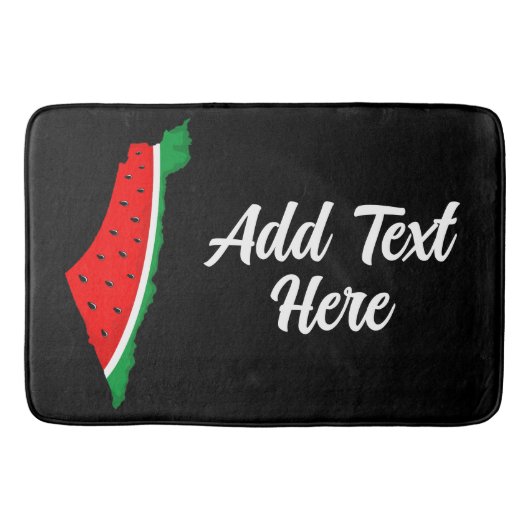 Palestina Kaart Watermeloen Symbool van de vrijhei Badmat (Voorkant)