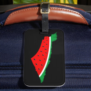 Palestina Kaart Watermeloen Symbool van de vrijhei Bagagelabel