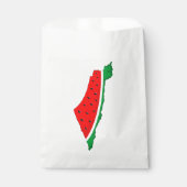 Palestina Kaart Watermeloen Symbool van de vrijhei Bedankzakje (Voorkant)
