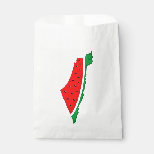 Palestina Kaart Watermeloen Symbool van de vrijhei Bedankzakje (Voorkant)