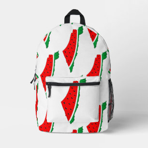 Palestina Kaart Watermeloen Symbool van de vrijhei Bedrukte Rugzak